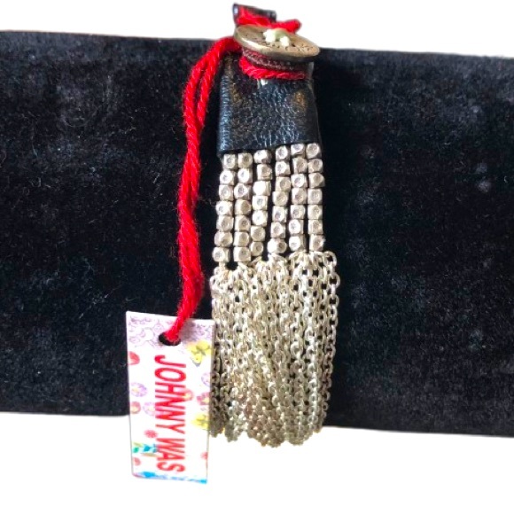 Johnny Was Jewelry - NWT Johnny Was Boho Beaded Chain Genuine Silver Bracelet